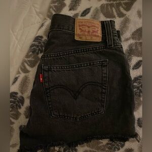 Black 501 shorts